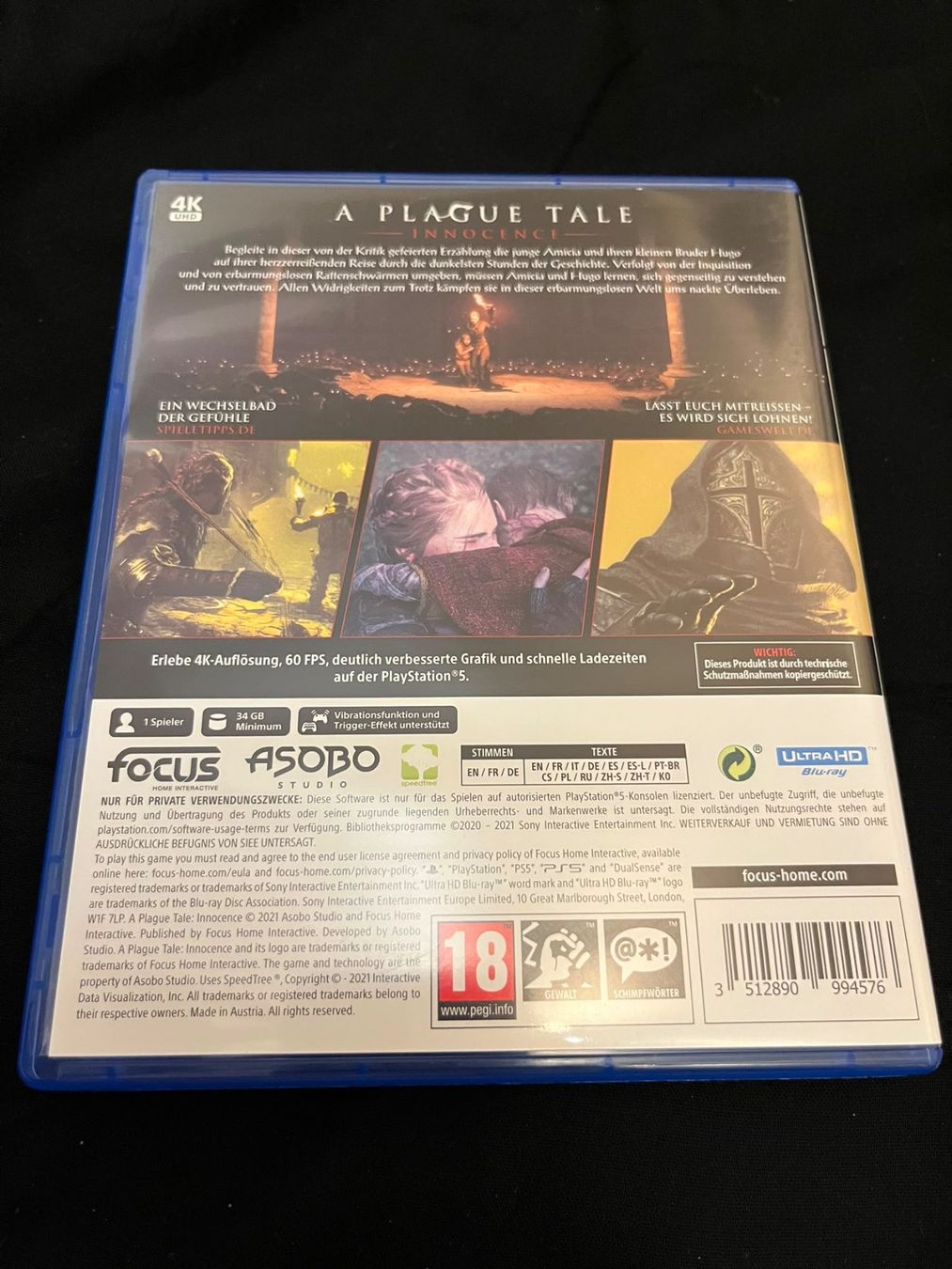 Spiele: A Plague Tale Innocence PS5 – Gebraucht aus Onex von DanielaD.S. 2