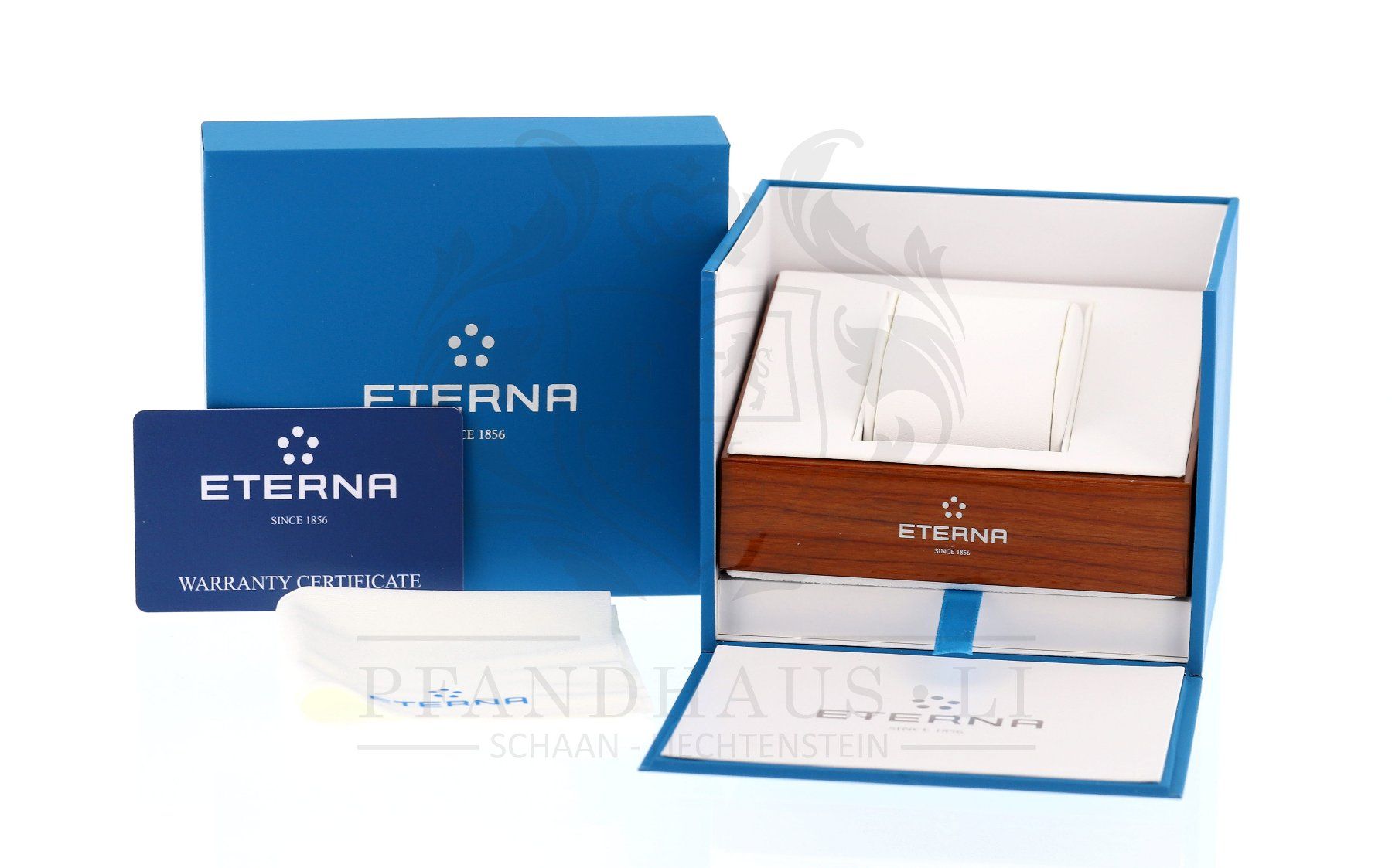 Eterna Orologi: ETERNA LADY GALAXIS DAMENUHR BLAU NEU – Nuovo e nell'imballaggio originale da Schaan venduto da Pfandhaus-LI 9