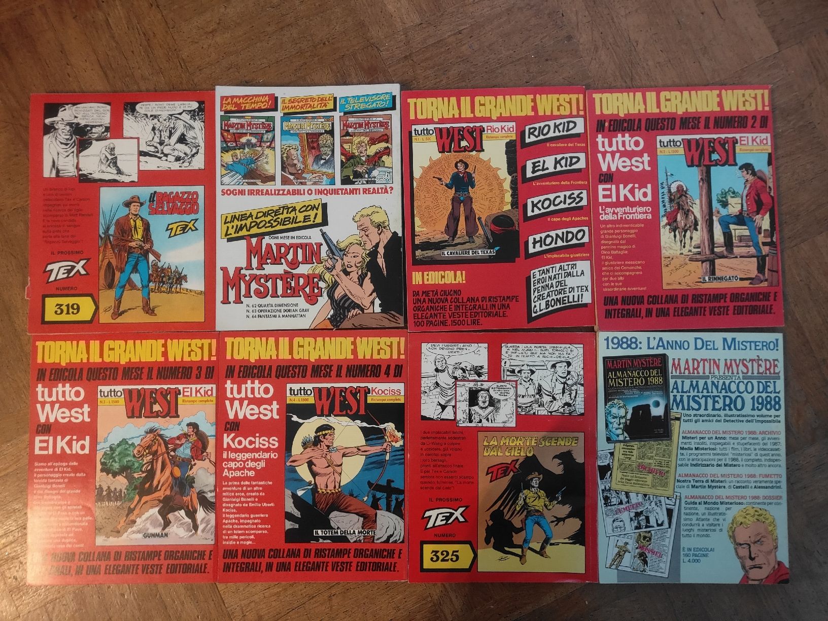 Fumetti: 8 Stk TEX Comics Nr. 318 - 324 und 326 – Usato da Hägendorf venduto da Yahuhu01 1