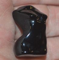 Deko – Heilstein – L-61 – Torso ca. 3 cm– Schwarzer Obsidian