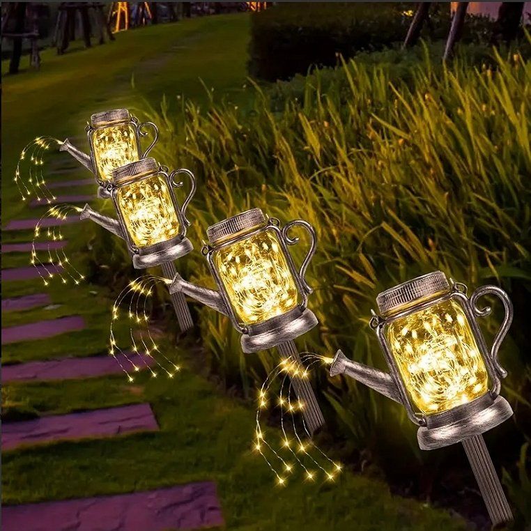 Dispositivi a energia solare: LED Solar Leuchte - Giesskanne mit 45 LED's – Nuovo e nell'imballaggio originale da Diepoldsau venduto da preisparadies-ch 9