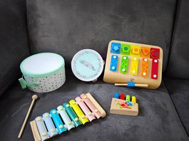 Kinder Musikspielzeug Paket Holzinstrumente & Motorik