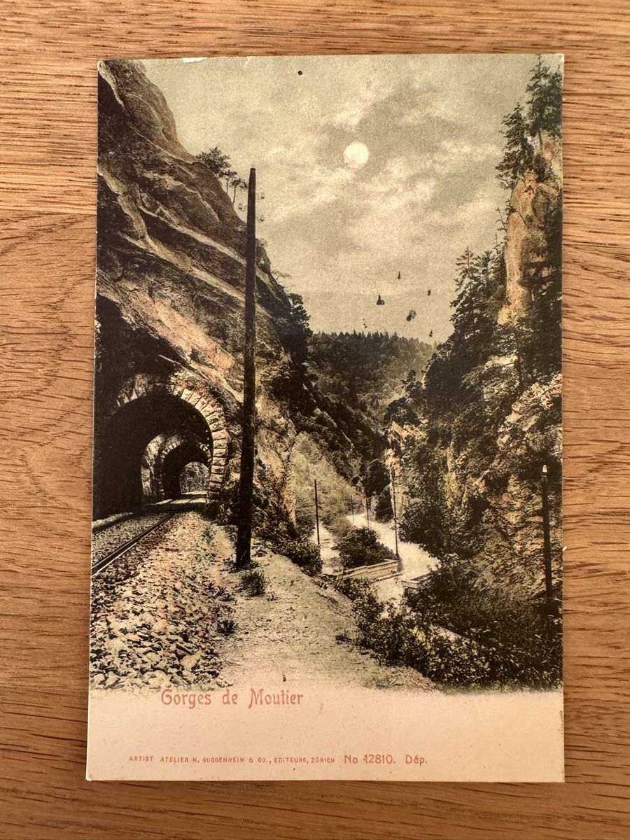 Cartes postales: AK - Gorges de Moutier 1905 – D'occasion à Schmitten / FR par Samsara169