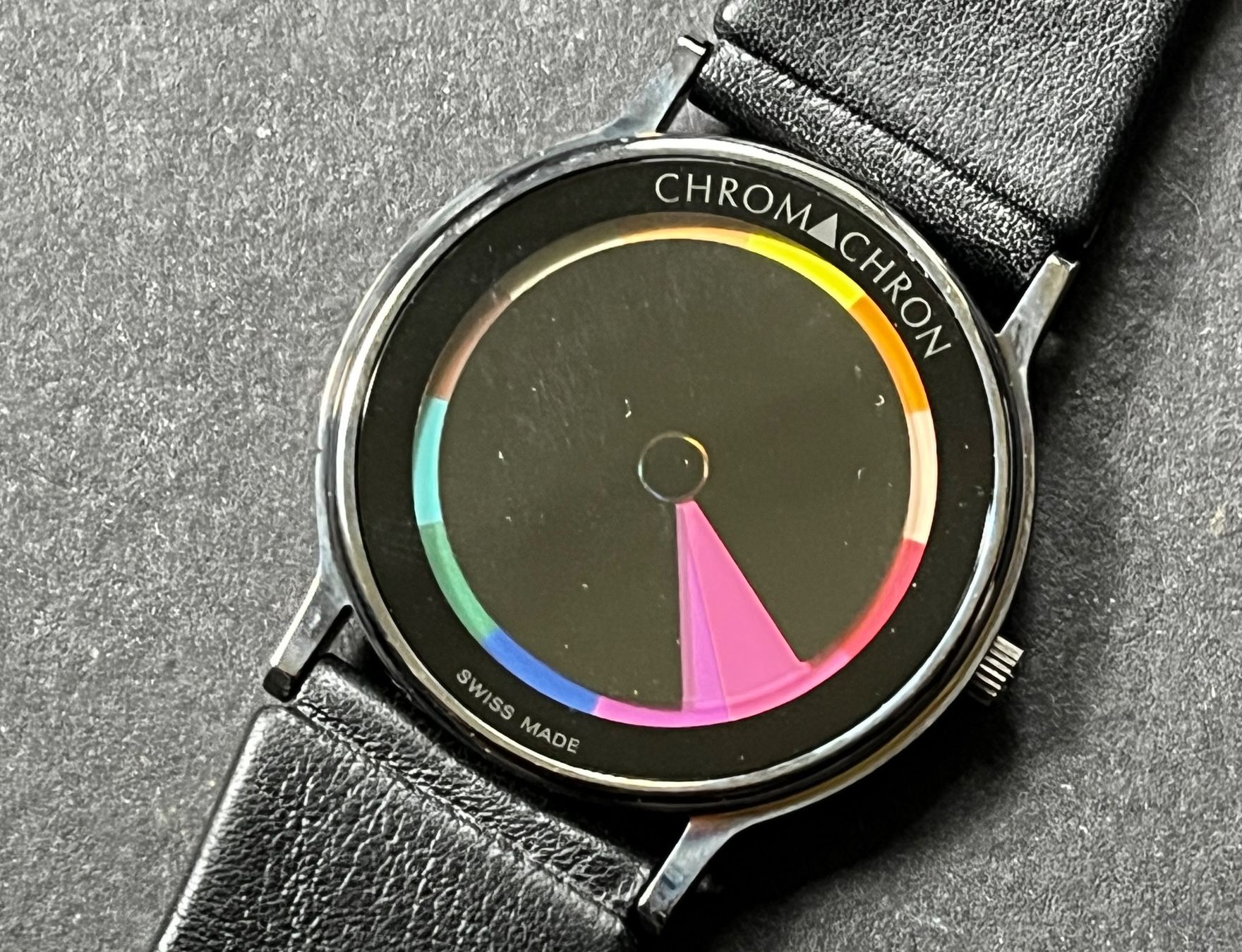 Orologi: CHROMaCHRON Colour Time - selten - "Stahl"-Variante – Usato da Zürich venduto da FV.vintage