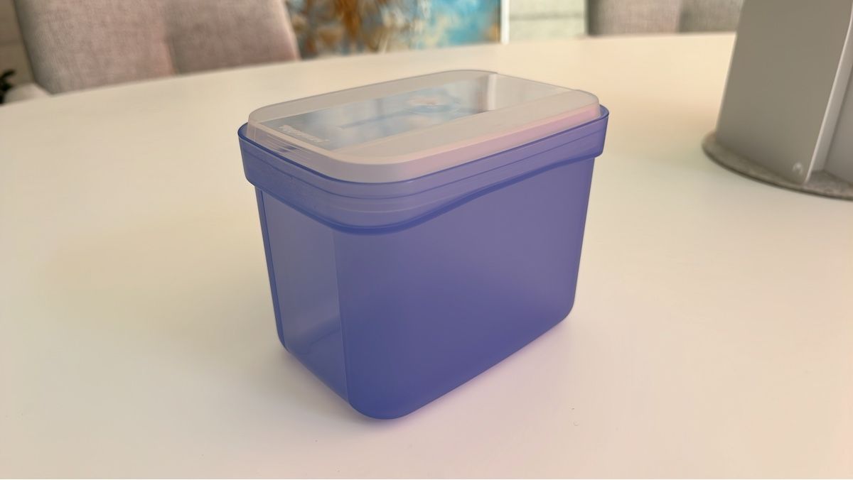 Tupperware Behälter & Ähnliches: Tupperware 1l Behälter blau transparent gebraucht – Gebraucht aus Schleinikon von mbr_jc95