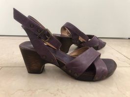 Plateau Sandalen, lila Gr. 39