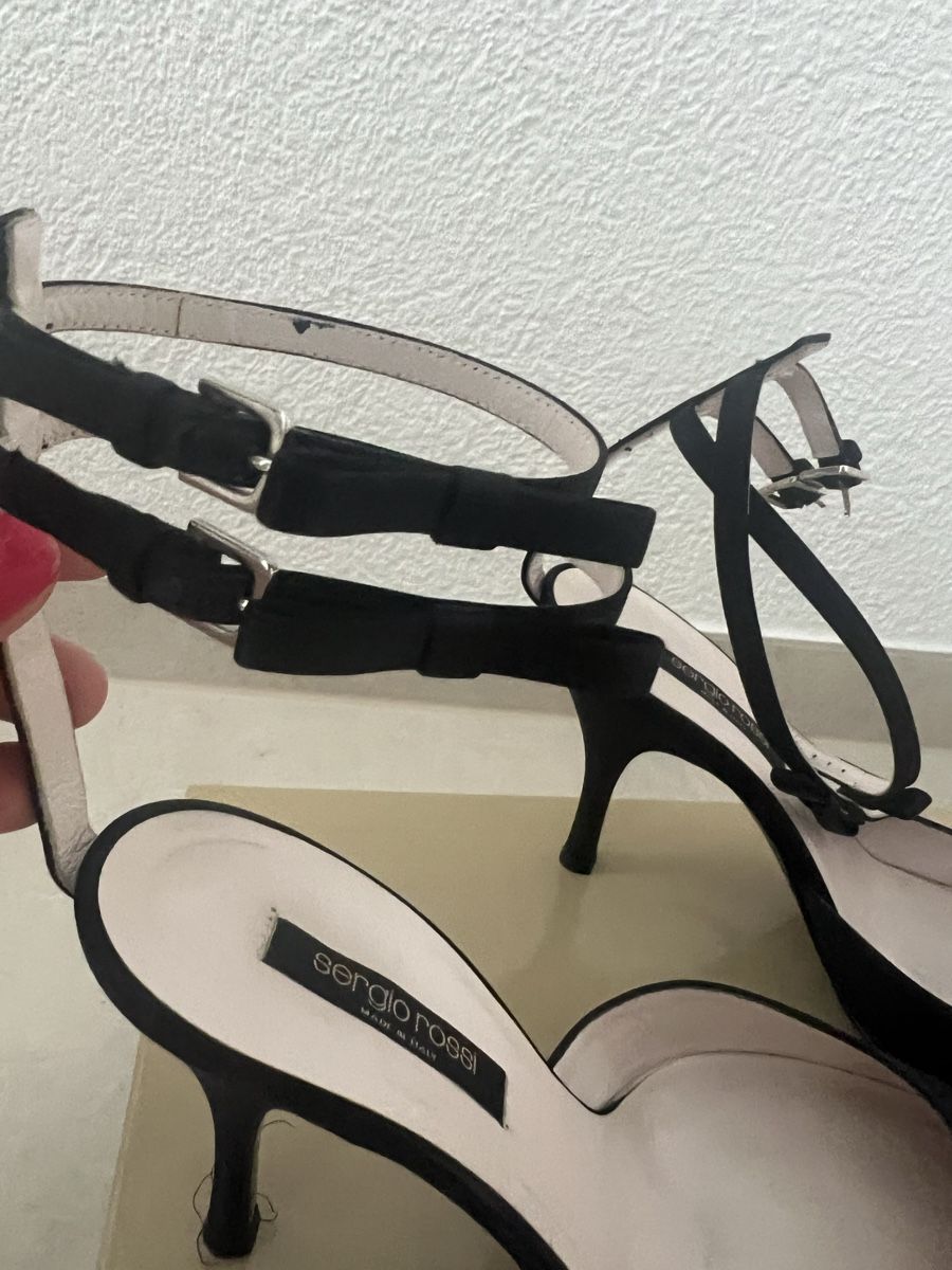 Sergio Rossi Scarpe da donna: Sergio Rossi Satin Schuhe – Usato da Schönenberg ZH venduto da Bosh 1