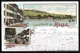 Lithographie Rolle, Vue générale, 1900