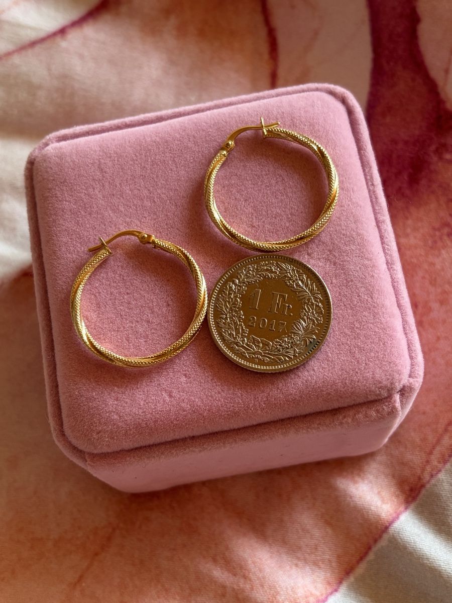 Ohrringe & -stecker: 750 Yellow Gold Loop Earrings – Neu (gemäss Beschreibung) aus St.Josefen von lop_lh8d 2
