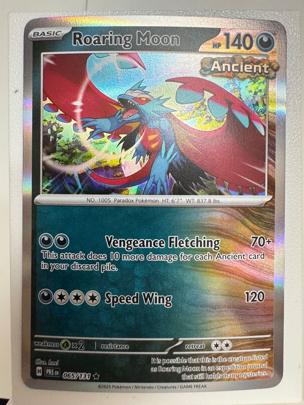 Pokémon Sammelbilder & Trading cards: Roaring Moon (Ancient) | Reverse Holo | 065/131 – Gebraucht aus Bassersdorf von ero_9zp9