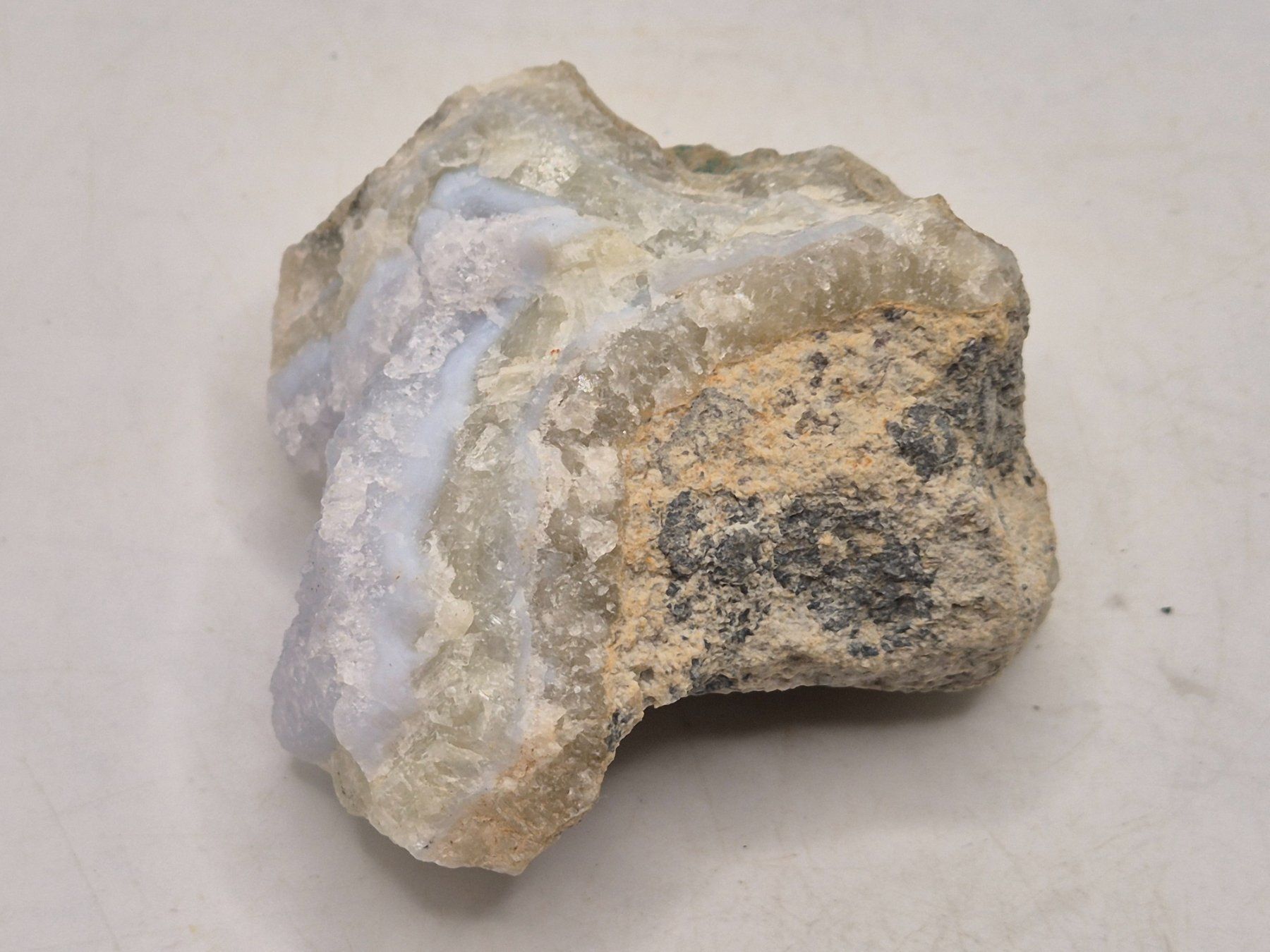 Minerali & Pietre curative: Lagenachat "Blue lace",  (151) – Nuovo e nell'imballaggio originale da Winterthur venduto da LukasMineralienOase 1