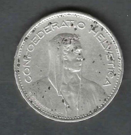 Tutti le monete: Pièce de 5Fr 1932 , argent – Usato da Worb venduto da techno109 1