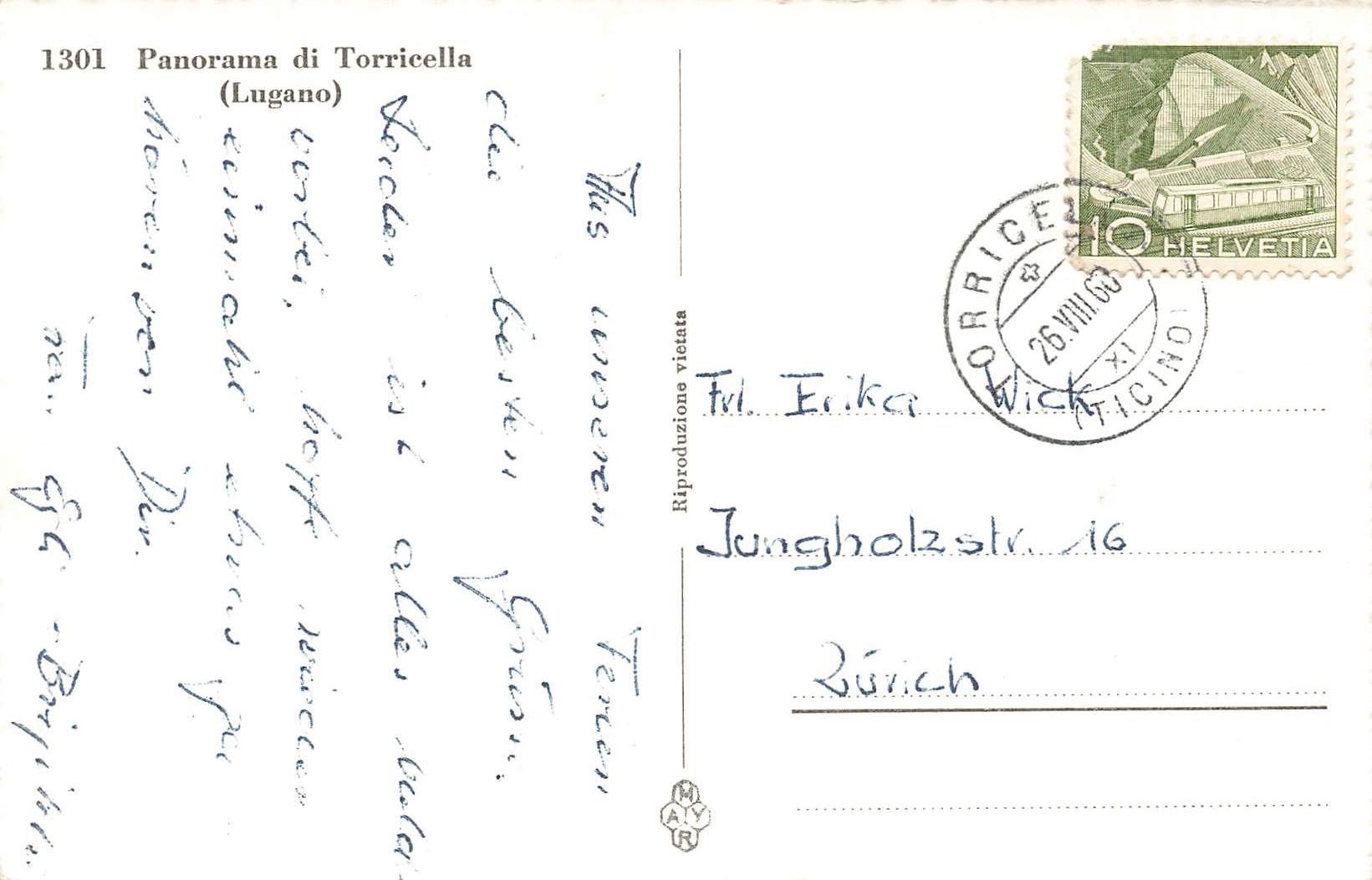 Cartoline postali: Toricella Lugano – Usato da Biasca venduto da Blenio71 1