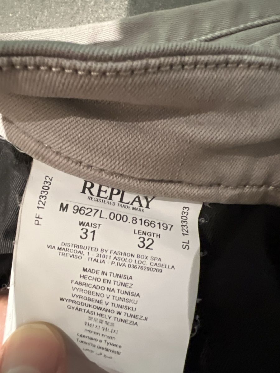 Replay Pantaloni: Replay Hyperflex Chino Hose – Usato da Lampenberg venduto da boom_123 2