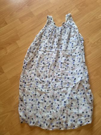 Kleid Tupfen Seide Viskose Grösse M neuwertig