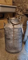 Milchkanne Aluminium gross mit Griffen