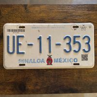 🇲🇽 Mexiko Autoschild, Sinaloa UE-11-353 - ORIGINAL 
