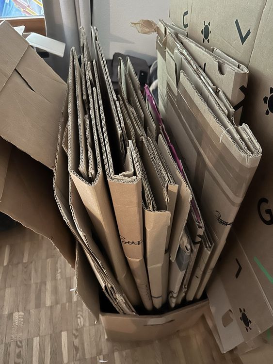 Umzugskartons , gebraucht, ca 45 Stk, abholbereit! (Gebraucht) in Basel für CHF 17 – nur Abholung auf Ricardo kaufen