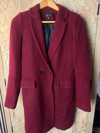 ZARA Mantel, weinrot, Herbst/Winter - Grösse XS