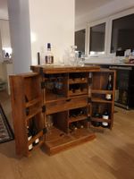 Massivholz Hausbar mit Bleikristallset von Arnstadt