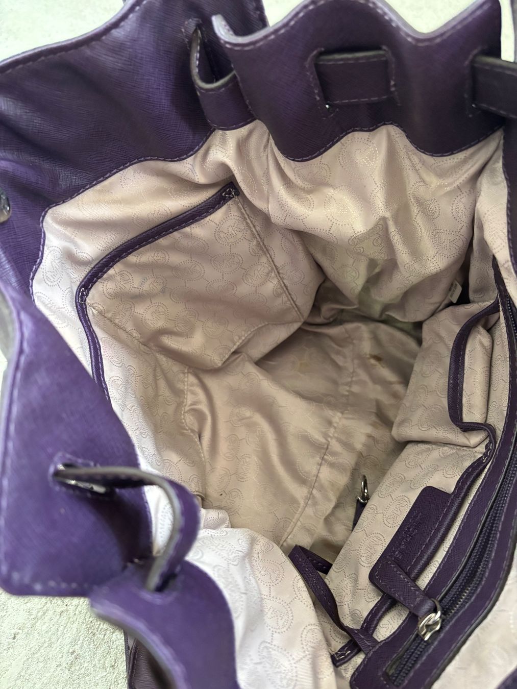 Michael Kors Borse da donna: Michael Kors Hamilton Tasche lila Leder – Usato da Sonterswil venduto da VD-Service 5