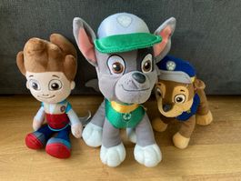 Paw Patrol Plüschtiere Ryder, Chase und Rocky