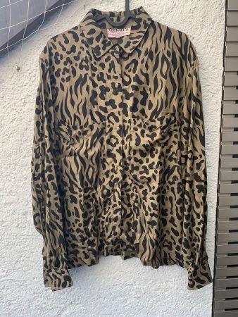 🐆 Chemise Mickaël’s léopard kaki & noir – Taille 2