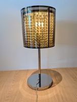 Tischlampe Metall Chrom Perlenbehang