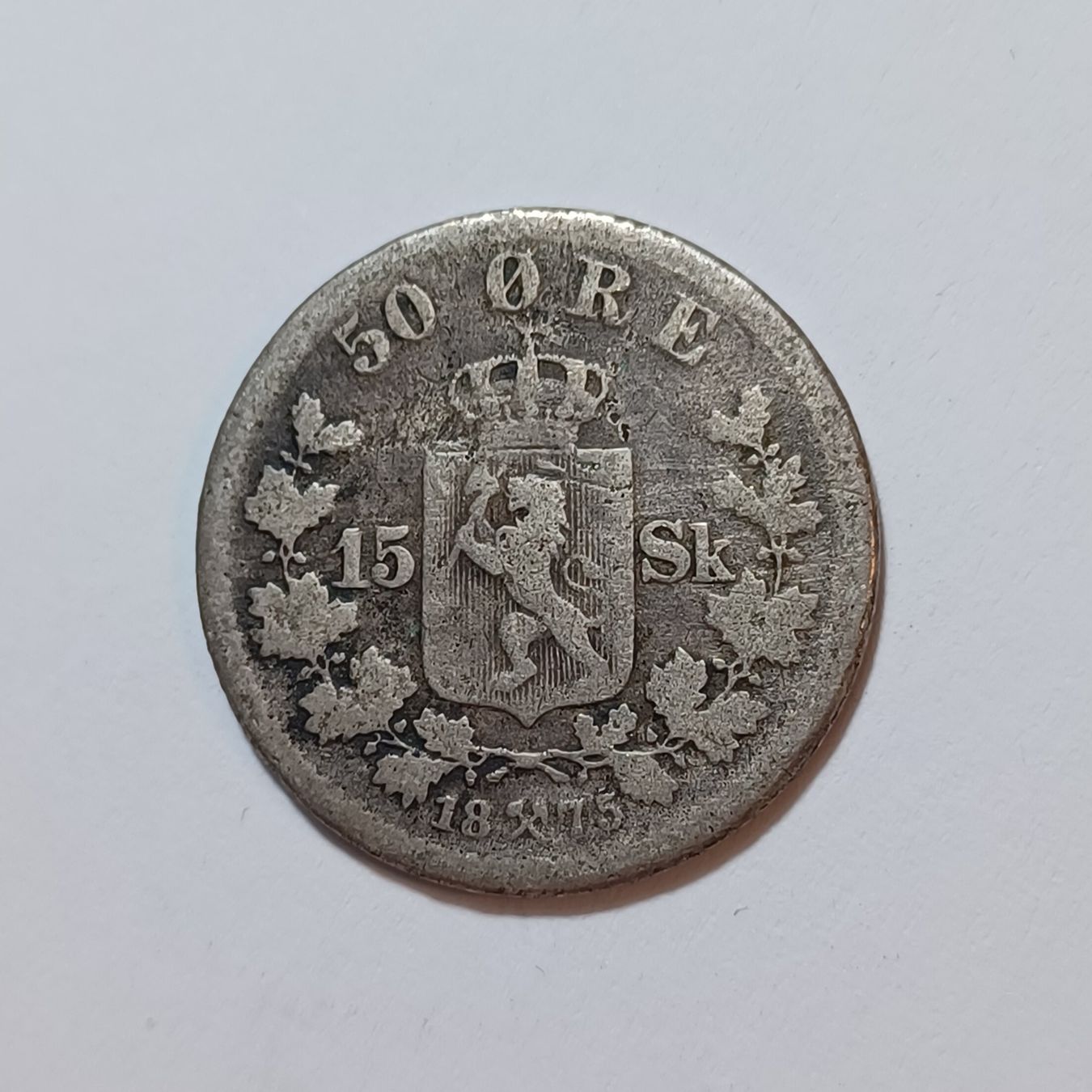 Tutti le monete: 50 Ore 1875 Norwegen – Usato da Pfäffikon ZH venduto da Welt_Muenzen 1