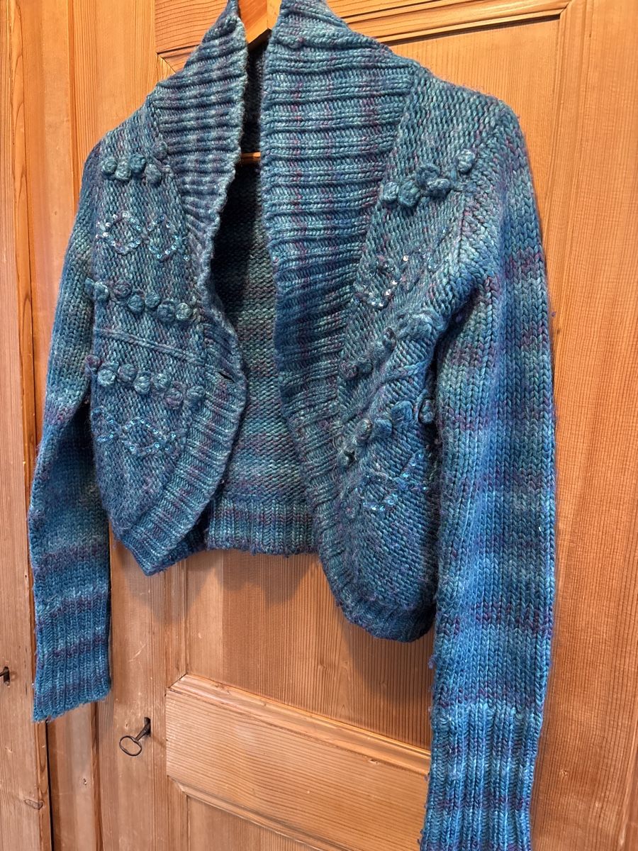 Boleros: Superbe cache-épaule S, turquoise, 27% laine – Gebraucht aus Arbaz von nin_zqc6 1