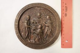 Plaque uniface chevalier st esprit Henri III  125/300 numero