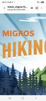 2 tickets migros hiking sound 19.09 