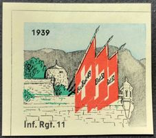 Soldatenmarke 2.WK, Infantrie Rgt 11, geschn, Wi Inf 142-2