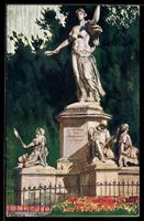 Künstler-AK Basel, St. Jakobsdenkmal