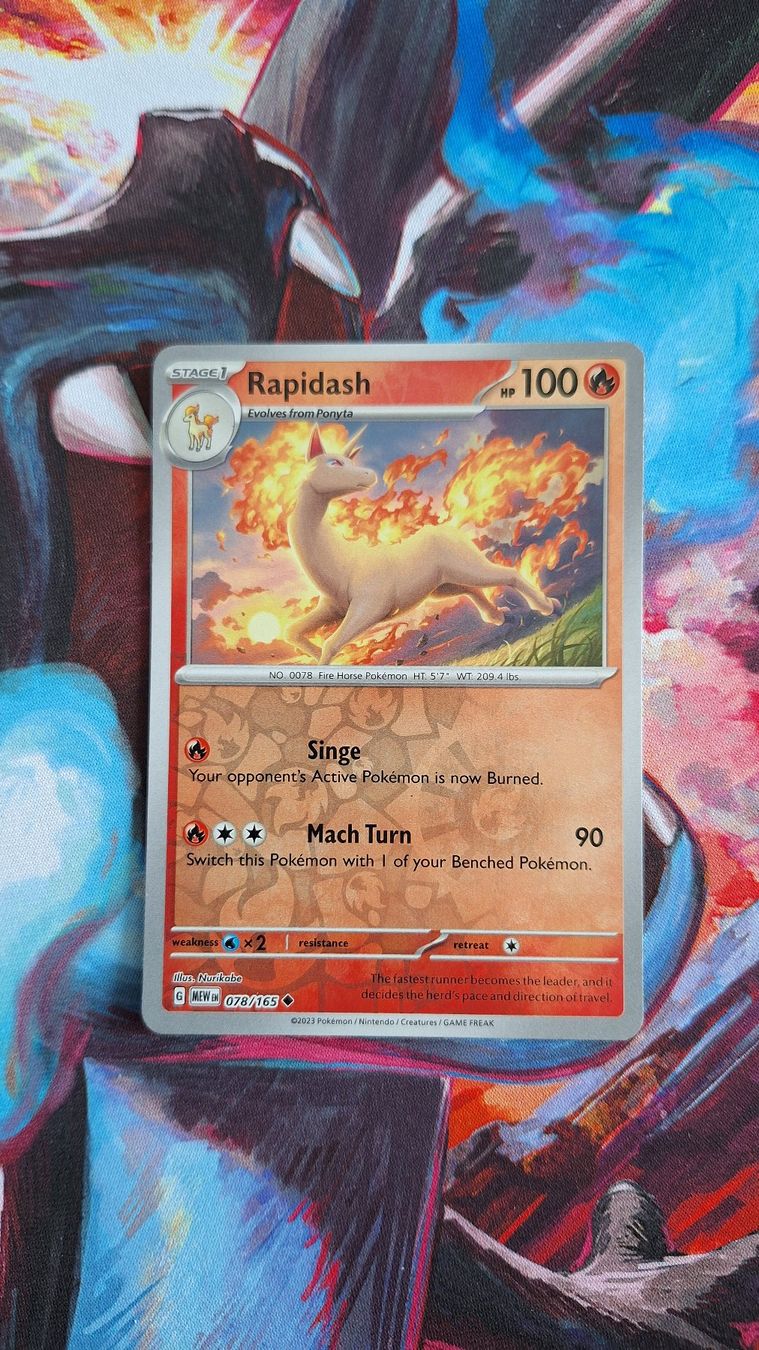 Pokémon Sammelbilder & Trading cards: Rapidash Gallopa - Reverse Holo - Pokemon Mew 151 – Gebraucht aus Altstätten SG von GGsGameshop