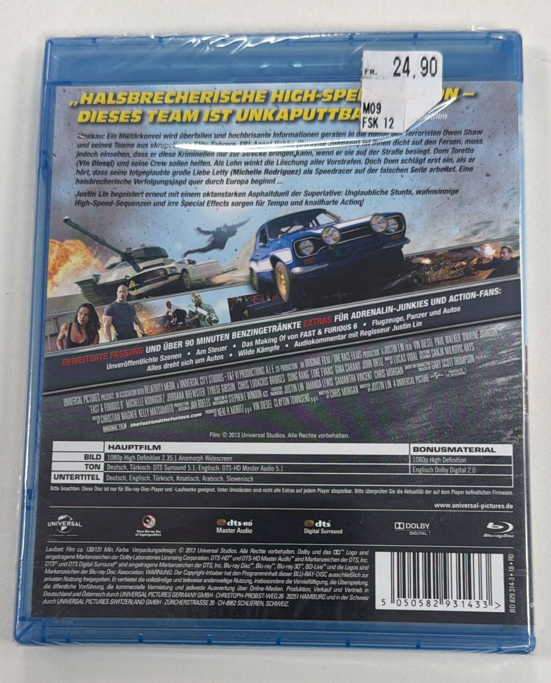 Tutti i DVDs: FAST& FURIOUS 6 BLU RAY – Nuovo e nell'imballaggio originale da Zürich venduto da freioccasionen 1