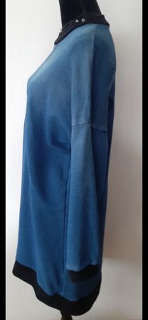 Diesel Sweatshirt Kleid Blau Gr. 38Damen Herbst Top!