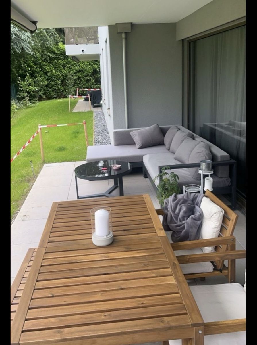 Ikea Set di tavolo e panche:  Tisch-2 Stühle-Bank/Aussen hellbraun CHF 334 – Usato da Kehrsatz venduto da Tamar168