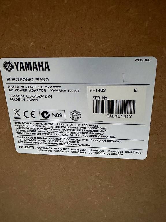 Strumenti musicali: Yamaha P-140S Digitalpiano – Usato da Muri AG venduto da cag733 4