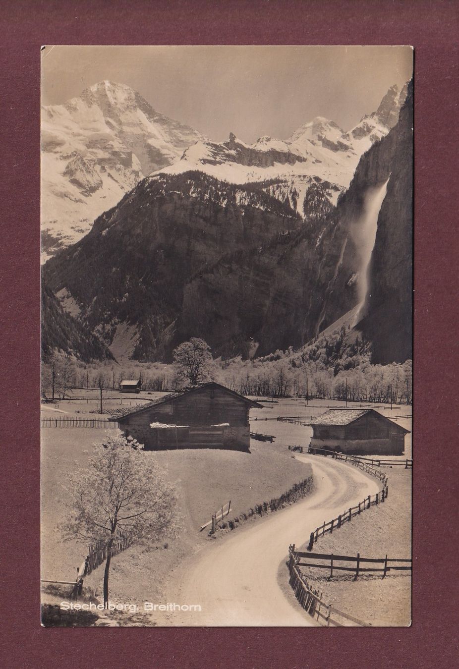 Cartoline postali: STECHELBERG - Breithorn – Usato da Pully venduto da nicecards