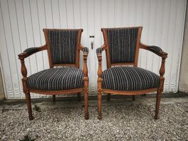 Fauteuils style Directoire - la paire 
