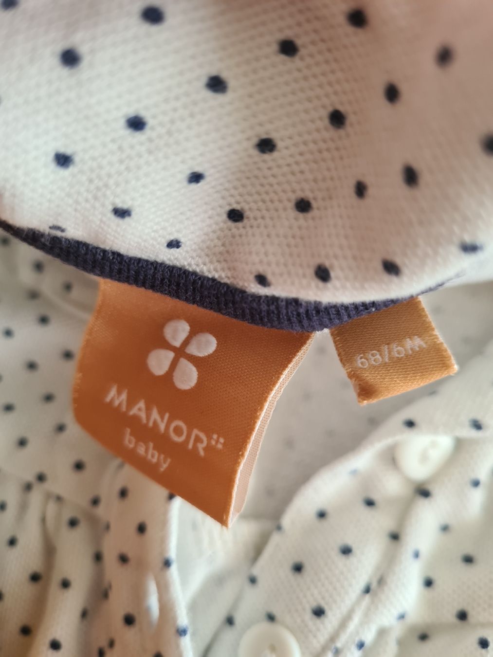 Manor Vestiti & Gonne: Kleid weiss Punkte Grösse 68/6M – Usato da Horw venduto da Mirii91 2
