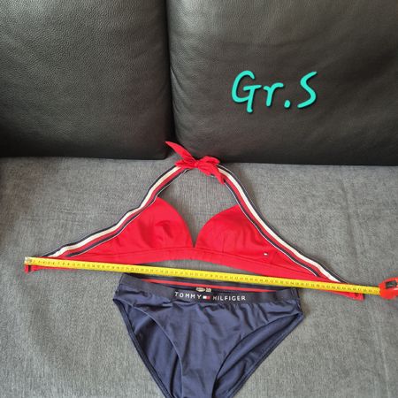 Bikini Tommy Hilfiger rot/dunkelblau Grösse S 