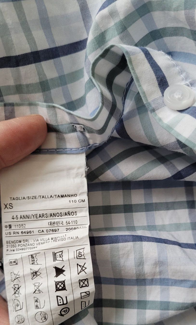 Benetton Camicie, T-shirt & Polo: 2 Benetton Hemden Gr 110 – Usato da Affoltern am Albis venduto da nyi_ph9f 3