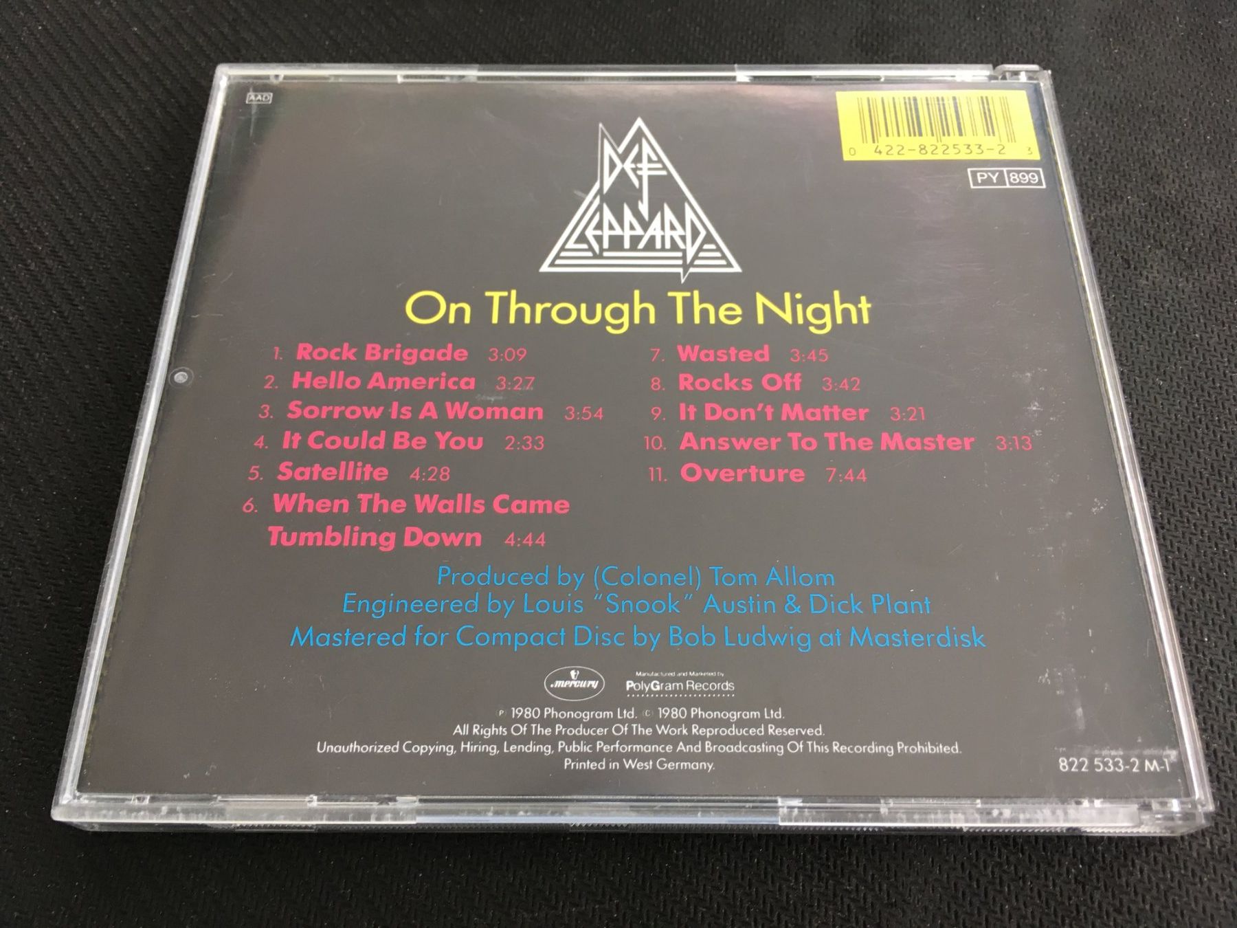 CD: Def Leppard - On Through The Night -CD- – Usato da St.Gallen venduto da MedienJoe 2