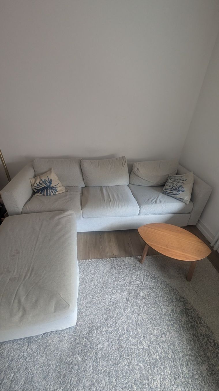 Ikea Sofas: Ecksofa hellgrau mit Hocker – D'occasion à Zürich par hof_2p8l