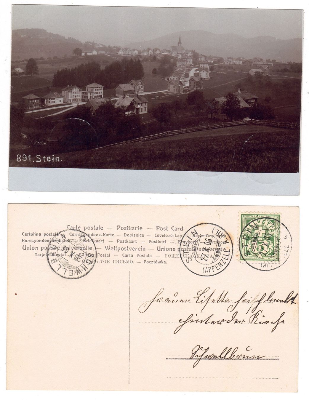 Cartoline postali: Stein – Usato da La Tour-de-Peilz venduto da amjust