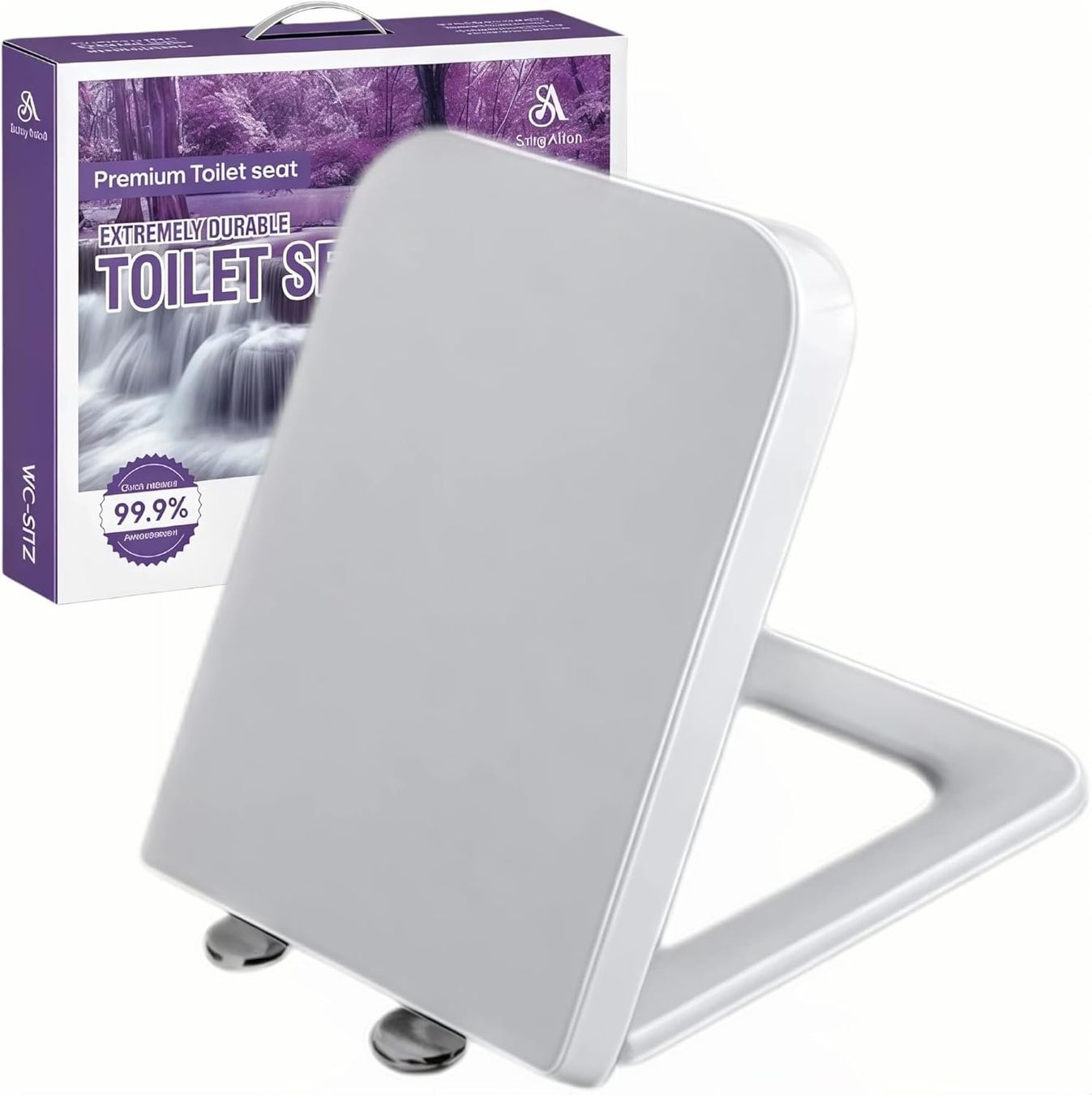 WC: WC Sitz Eckig Softclose Abnehmbar Renova – Nuovo e nell'imballaggio originale da Suhr venduto da SchnapperCH