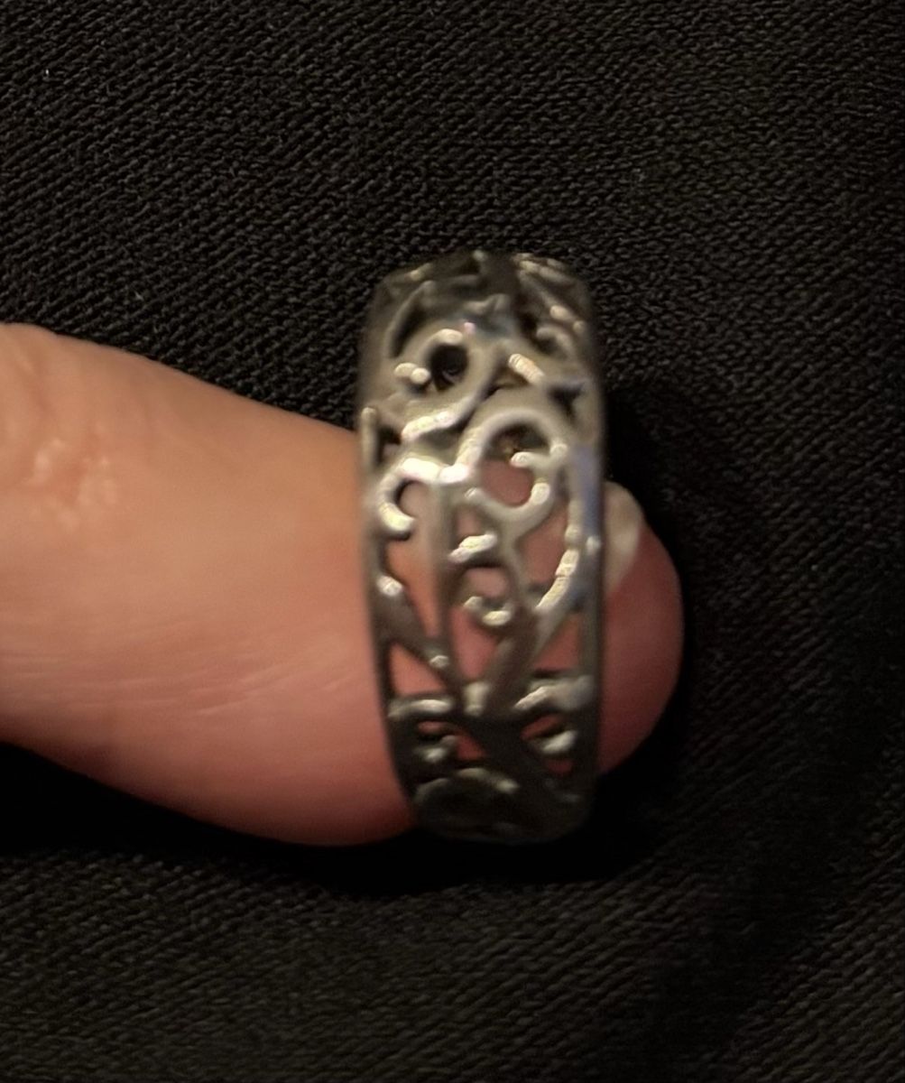 Anelli: Zehenring mit filigranem Muster, 925 Silber, Grösse variabel – Usato da Zürich venduto da wei_8n2l 2