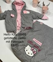 Hello Kitty Fusssack Jacke 2in1 62/68 grau rosa
